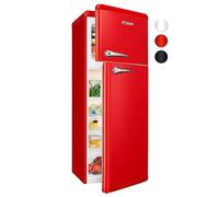 Bomann Retro-Doppeltuer-Kühlschrank DTR 353 Rot