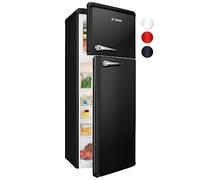 Bomann Retro-Doppeltuer-Kühlschrank DTR 353 Schwarz