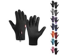 Bomaze Winter Gloves for Men Women Unisex Winter Thermal Gloves Waterproof Windproof Touch Screen Glove for Driving Cycling (nero, XXL)