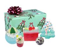 Bomb Cosmetics Set da bagno e corpo avvolto a mano con oli essenziali, include bombe da bagno, sapone, malva da bagno e crema da bagno