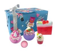 Bomb Cosmetics What's Cracking Festive Christmas - Set da bagno e corpo avvolto a mano con oli essenziali, include bombe da bagno, sapone, malva da bagno e crema da bagno