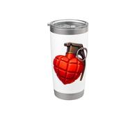 Bomba d'amore con bomba a mano Bicchiere termico in acciaio inox doppia parete