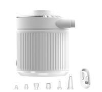 Bomba De Aire Eléctrica, Bomba De Aire Portátil para Inflables - Bomba De Colchón De Aire Con Luz para - Deflactor Portátil De Llenado Rápido Con 6 Boquillas, Bomba Eléctrica para Flotadores D