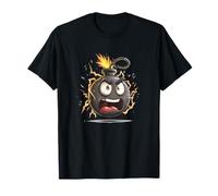 Bomba Divertente Cartone Animato per Un Look Esplosivo Maglietta