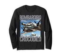 Bombardino Crocodilo AI Monster Italiano Brainrot Bambini Ragazzi Maglia a Manica