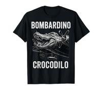 Bombardino Crocodilo Funny Coccodrillo Italiano Brainrot Meme Maglietta