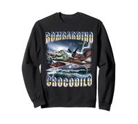 Bombardino Crocodilo Funny Italian Brainrot Bombardino Meme Felpa