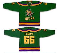 Bombay # 66 Mighty Ducks Maglie Vintage da Hockey Movie Hockey Jersey S-XXXL,S