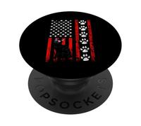 Bombay Cat 4th of July Patriotic American Flag Paws Lover PopSockets PopGrip Adesivo