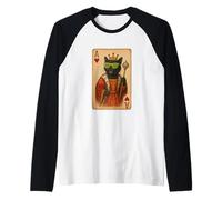 Bombay Cat Disco Ace Hearts Cool Carte da gioco King Queen Maglia con Maniche Raglan