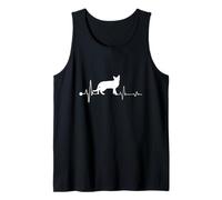 Bombay Cat Heartbeat Funny Kitten for Cats Lovers Canotta