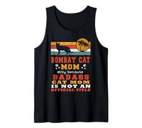 Bombay Cat Mom Retro Vintage Funny Mama Kitty Cat Lover Canotta