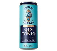 Bombay Sapphire Gin e Tonic, 12 x 250ml