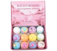Bombe da bagno 12 pezzi Le bombe doccia ingredienti naturali idratano le calpesta la pelle, allevia il dono essenziale delle bolle da bagno a stress per le donne rilassanti.