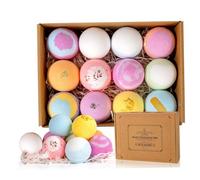 Bombe da bagno, 6pcs 60g Bombe doccia ingredienti naturali idratanti le lenisce la pelle, allevia le bolle da bagno a stress spa essenziale per i regali delle donne