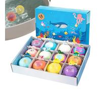 Bombe da Bagno Effervescenti 12 Pezzi Detergente Corpo con Design Animali