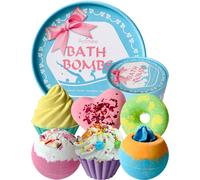 Bombe da Bagno Fatte a Mano Terme Kit Effervescente Bolla con Burro di Cacao e