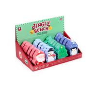 Bombe da bagno natalizie - set sagomato babbo natale, pupazzo di neve, alberello e pinguino - assortito