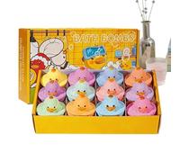 Bombe da bagno per bambini, 12 pezzi, 23,5 x 18,2 x 5,8 cm, delicate sulla pelle, giocattolo per vasca da bagno, con personaggi a , risolvibile, divertimento 'acqua, set di