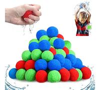 Bombe d'acqua riutilizzabili, 30/40/50 Pezzi Bombe da Acqua Palloncini Facile da Riempire, Diametro 5 cm,Bombe d Acqua per Bambini,Adatti per Estivi Piscina Spiaggia Giardino Palloncini Gioco (30PCS)