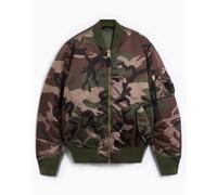 Alpha Industries MA-1 Base Camo Flight Giacche Bomber Taglia M - Woodland Camouflage