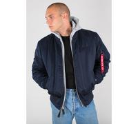 ALPHA INDUSTRIES Giacca di mezza stagione 'MA-1 D-Tec' blu scuro / grigio chiaro / rosso / nero, Taglia XXXL