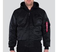 ALPHA INDUSTRIES Giacca di mezza stagione 'MA-1 ZH' rosso / nero / bianco, Taglia S