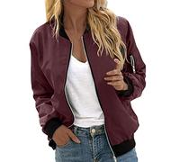 Bomber da donna con motivo floreale, giacca estiva con chiusura lampo, autunno e primavera, giacca estiva per ragazze, 31, M