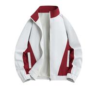 Bomber da uomo a maniche lunghe invernale da baseball giacche da uomo casual autunnali cappotti sportivi a collo alto all'aperto da corsa outwear zip up camminare lavoro giacche a vento, cachi, XXL
