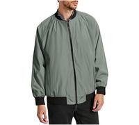 Bomber da uomo per passeggiate, sport, attività all'aperto, giacche da uomo, a maniche lunghe, casual, da corsa, capispalla leggero, in tinta unita, con cerniera, giacche a vento invernali e autunnali