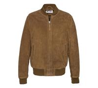 Bomber in pelle di capra LC300 Marrone XL Tinta unita