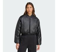 Bomber in pelle sintetica con piumino sintetico Black M