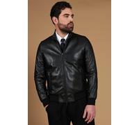 Bomber in Pelle Uomo Vera Pelle Giacca Primavera Giubbotto Made in Italy