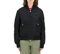 BOMBER IN SATIN LAURIE DONNA Blauer Nero