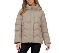Bomber Invernale Donna,Elegante Cappotto Invernale Caldo Con Cappuccio Imbottito Per Un Capospalla Trapuntato Spesso Con Vestibilità Comoda E Design Elegante Per Il Freddo E Le Uscite Quotidiane