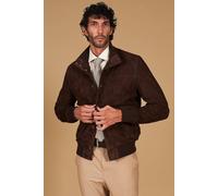 Bomber Pelle Uomo Renna Camoscio Vera Pelle Giacca Primavera Giubbotto Giubbino