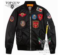 Bomber TOP GUN® MA-1 Originale con Patch NERO