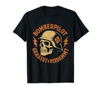 Bomberpilot Design - Gehasst & Verdammt - 1% Fuorilegge Maglietta