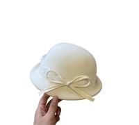 Bombetta Donna Elegante cappello a cilindro con fiocco in pizzo a rete