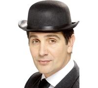 Bombetta Feltro Nero 1920s Charlie Chaplin Posh Uomo Accessorio Vestito