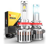 Bombilla H11 Led 200W 40000LM 6000K Blanco 900% Brillo Super Brillante 360