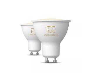 Bombilla inteligente Philips Hue White ambiance GU10 Bluetooth/Zigbee Blanco Reflector 2 pezzi
