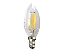 BOMBILLA LED FILAMENTO VELA 3W E14 3000K 390LM SILVER