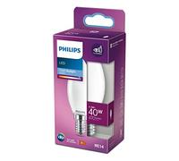 BOMBILLA VELA LED E14 4,3W 470lm 6500K LUZ FRIA Ø3,5x9,7cm. PHILIPS
