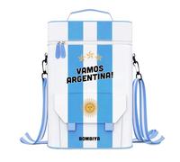 Bombiya Matera Vamos Argentina per Kit Yerba Mate Borsa Matero a Doppio Strato Impermeabile per Kit Mate Argentino Capacità 2 Bottiglie di Vino o Set Mate Completo
