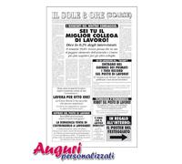 Bombo Biglietto auguri giornale collega amico