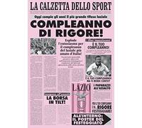 Bombo Biglietto auguri giornale compleanno di un laziale