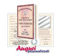 Bombo Biglietto auguri matrimonio carta d'identità futuro marito