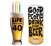 Bombo Boccale Pinta per Festa di compleanno LIFE STARTS AFTER 40