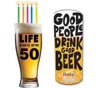 Bombo Boccale Pinta per Festa di compleanno LIFE STARTS AFTER 50